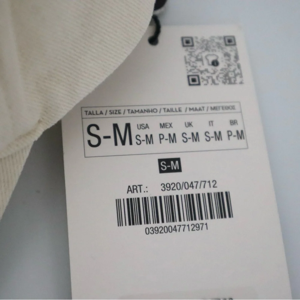 ZARA Twill Beige Cream Cap Size‎ Small Medium - Picture 5 of 7